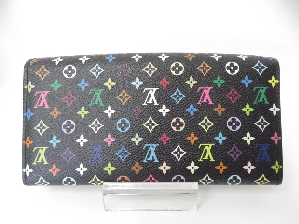 LOUIS VUITTON Monogram Multicolor Portefeuille Sarah Long Wallet S#55262