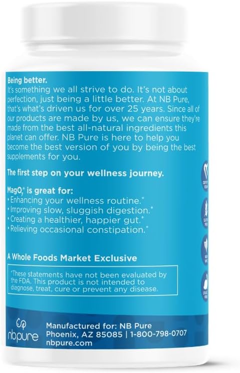 NBPure MagO7 – Natural Colon Cleanse, Constipation & Bloating Support – 100 Capsules