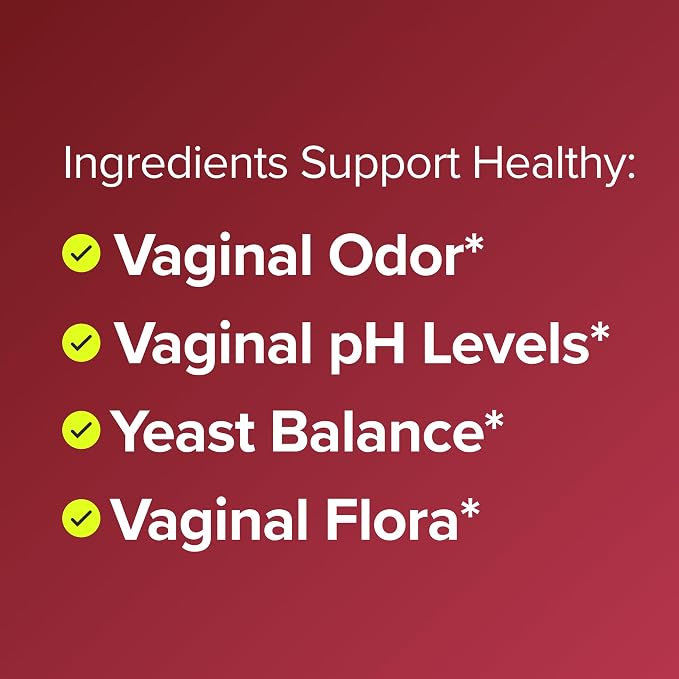 URO Vaginal Probiotics for Women, Healthy Odor & pH Balance, 1-Month Supply
