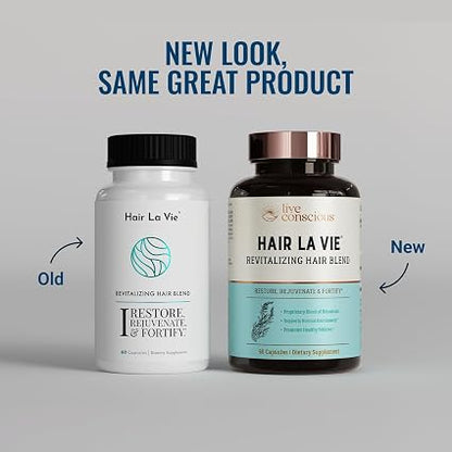 Hair La Vie Hair Growth Vitamins for Women – Biotin, Collagen & Saw Palmetto – 60 Capsules