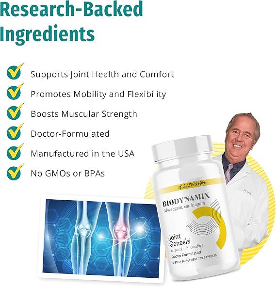 Joint Genesis Joint Support Formula – 3 Pack, 30-Day Supply, Joint Comfort & Flexibility