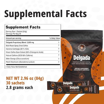 Total Life Changes - Delgada Instant Coffee - 30 Sachets