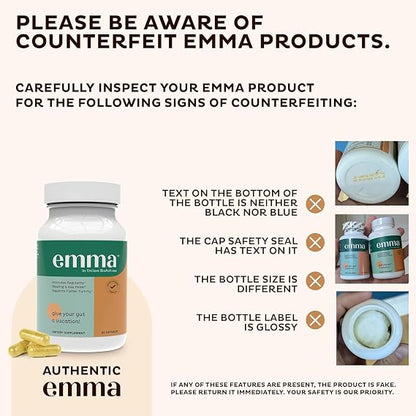 Emma Gut Health – Gas, Bloating & Constipation Relief – 60 Capsules
