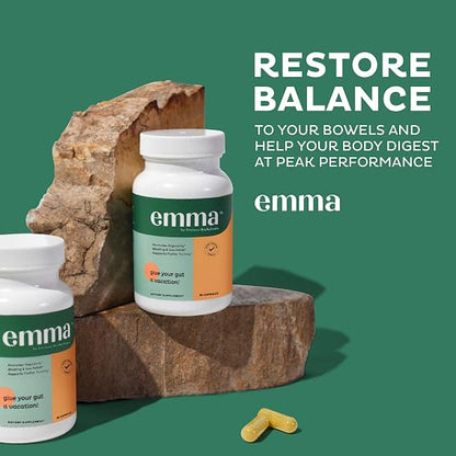 Emma Gut Health – Gas, Bloating & Constipation Relief – 60 Capsules