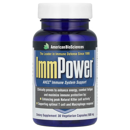 ImmPower® AHCC®, 500 mg, 30 Vegetarian Capsules