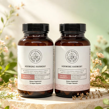 2 BOTTLES- Happy Mammoth Hormone Harmony Natural Hormonal Support for lady 72Cap