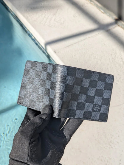 Louis Vuitton Multiple Bifold Wallet Damier Graphite Canvas