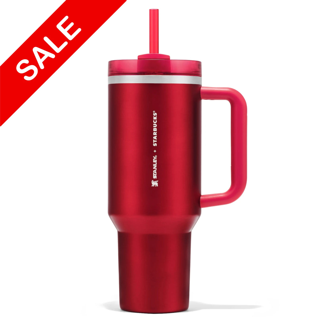 Stanley x Starbucks Holiday Red Quencher H2.0 FlowState 40oz Tumbler