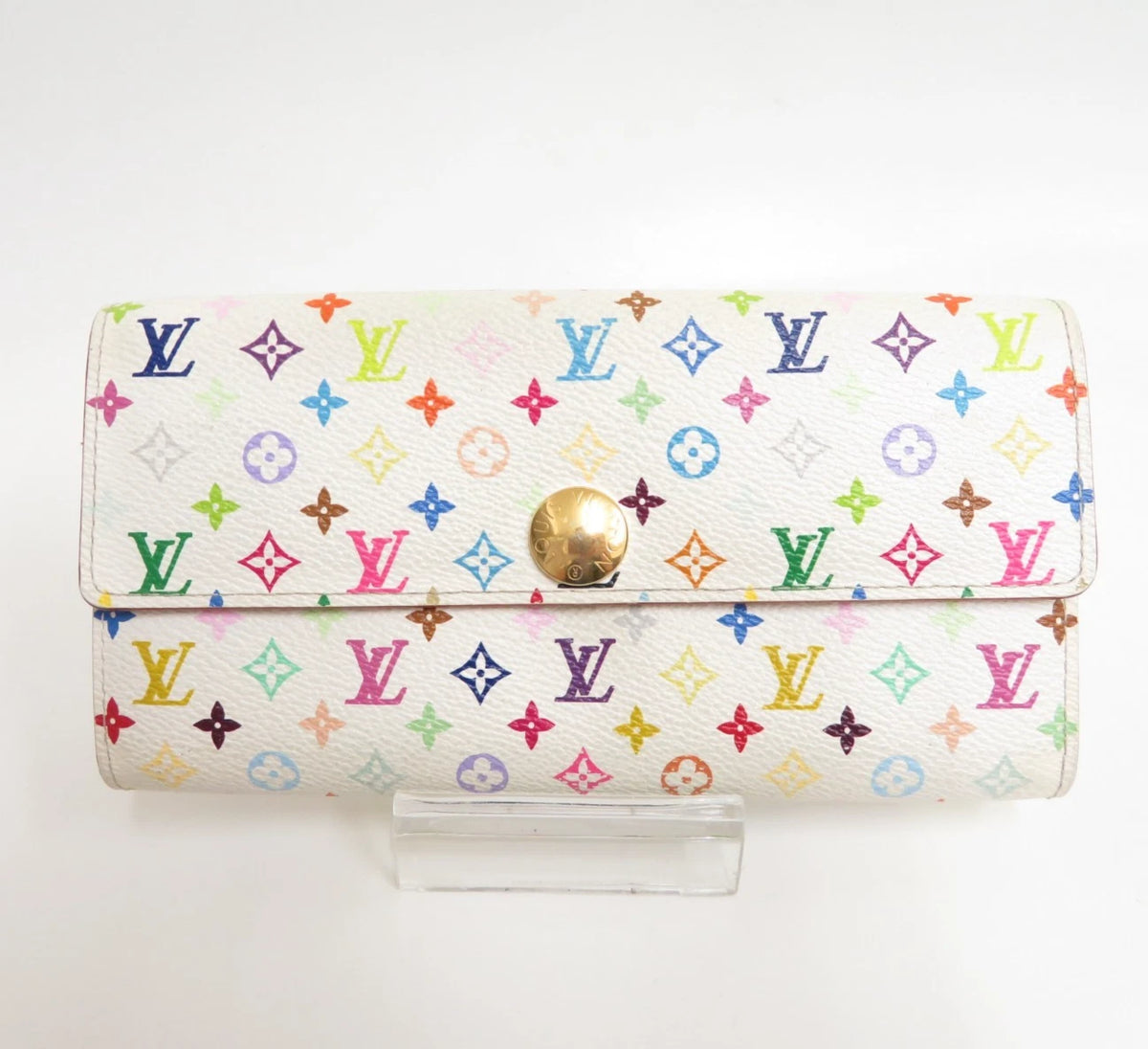 LOUIS VUITTON Monogram Multicolor Portefeuille Sarah Long Wallet F#55446