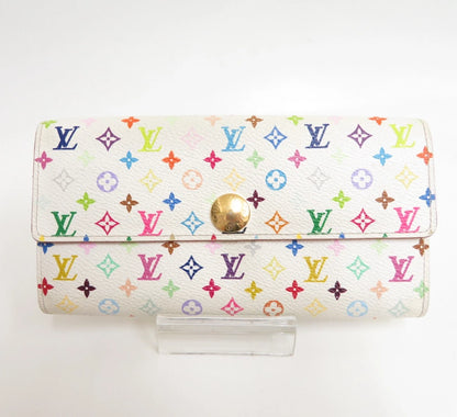 LOUIS VUITTON Monogram Multicolor Portefeuille Sarah Long Wallet F#55446