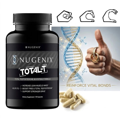 Nugenix Total-T Testosterone Booster 90 Capsules - Enhanced Endurance and Energy