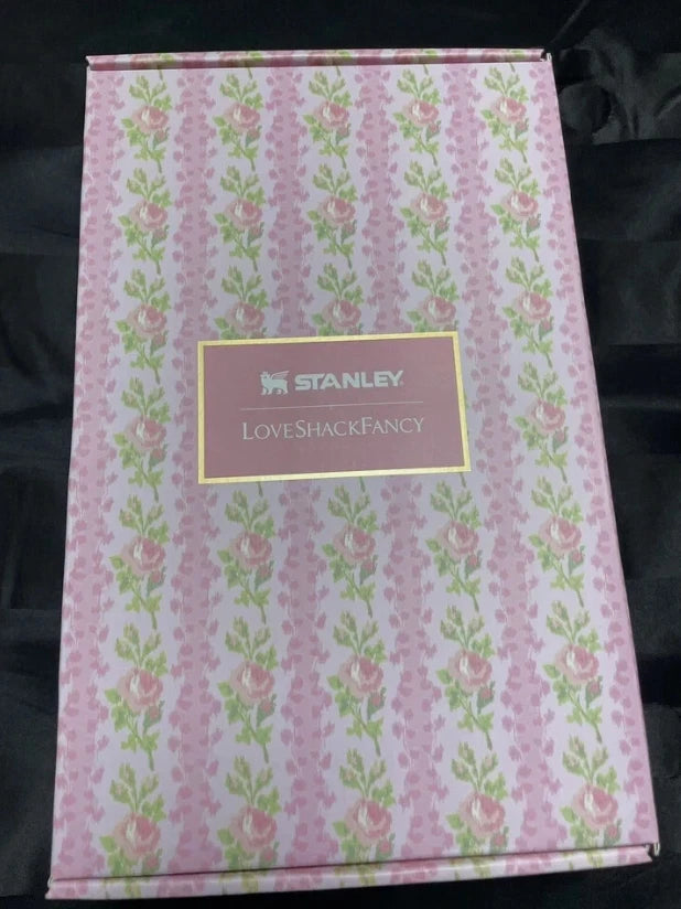 Stanley X Love Shack Fancy Quencher 40oz Tumbler-🌸Rosa Beaux Pink NEW BOX