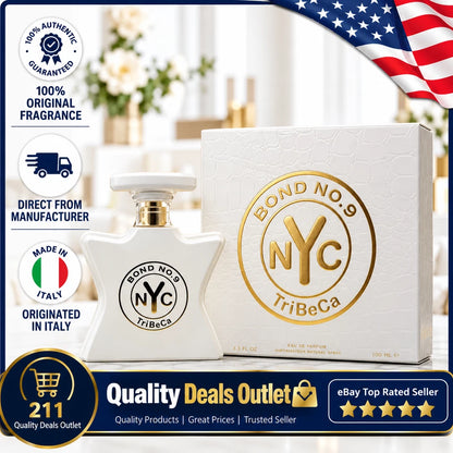 Tribeca by Bond No. 9 3.3 oz EDP Perfume Cologne Unisex New In Box Ship USA*