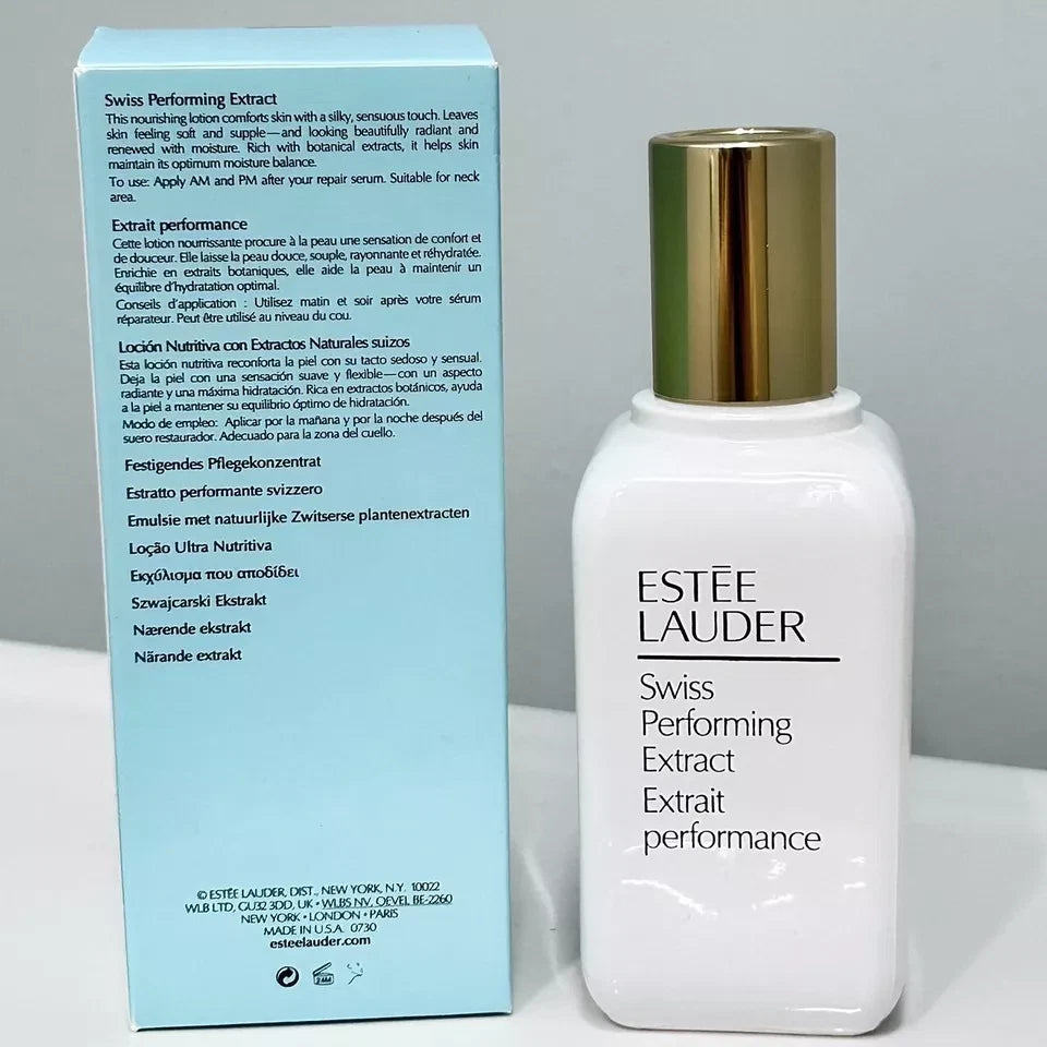 New Estee Lauder Swiss Performing Extract Moisturizer Dry and Normal Skin 3.4 oz