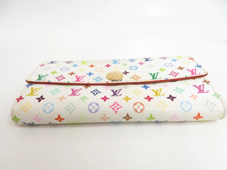 LOUIS VUITTON Monogram Multicolor Portefeuille Sarah Long Wallet F#55446