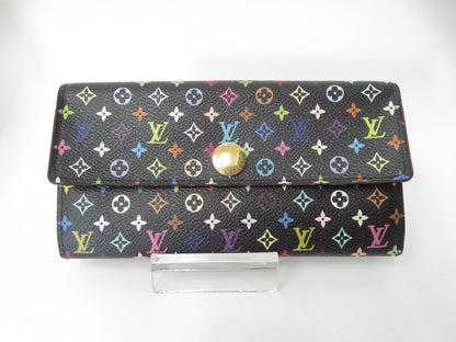 LOUIS VUITTON Monogram Multicolor Portefeuille Sarah Long Wallet S#55262
