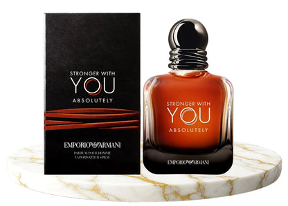 Stronger With You Absolutely by Giorgio Armani Eau De Parfum Spray 3.3 oz For M