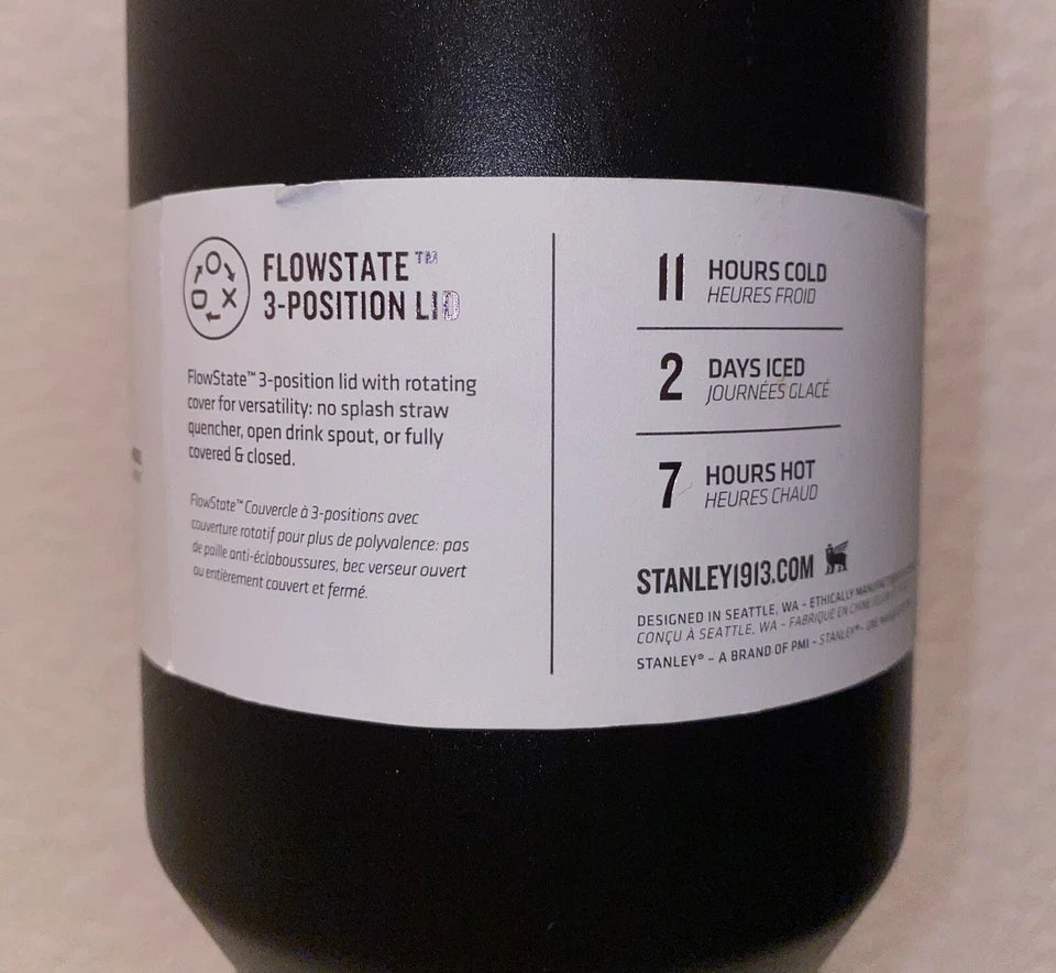 Stanley 40oz Quencher H2.0 Flowstate Tumbler- Black